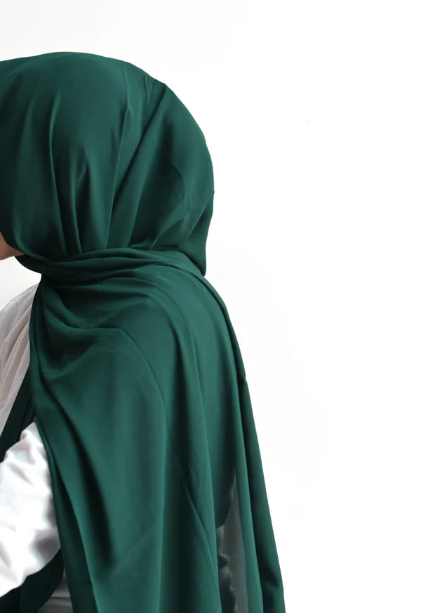 Arabic Sheila – Premium Chiffon Hijab - Emerald