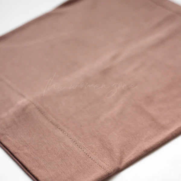 Bonnet Hijab Cap – Bamboo Jersey - Rose Beige