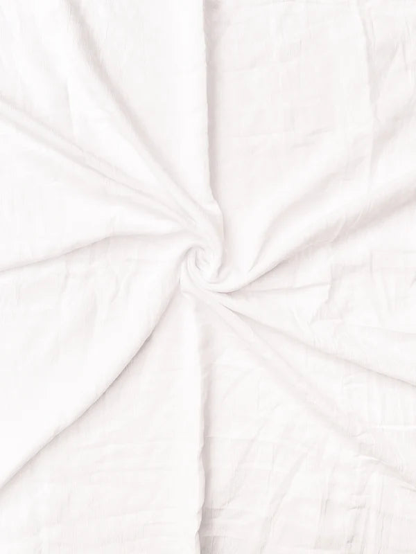 Cotton Crush Hijab – White