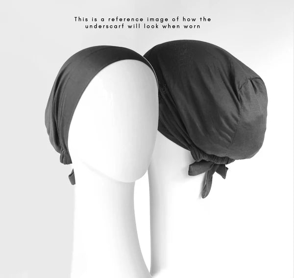 Malaysian Tie-Back Hijab Cap – Breathable Jersey Undercap - Skin