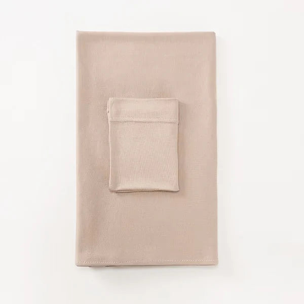 Matching Georgette Hijab & Cap Set – Chiffon Scarf with Bamboo Jersey Undercap - Fawn