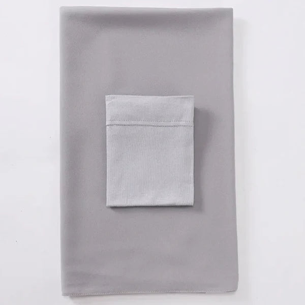 Matching Georgette Hijab & Cap Set – Chiffon Scarf with Bamboo Jersey Undercap - Light Gray