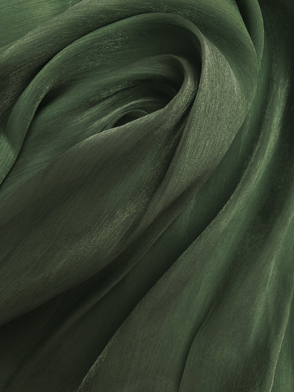Moondust – Silky Organza - Sapphire Green