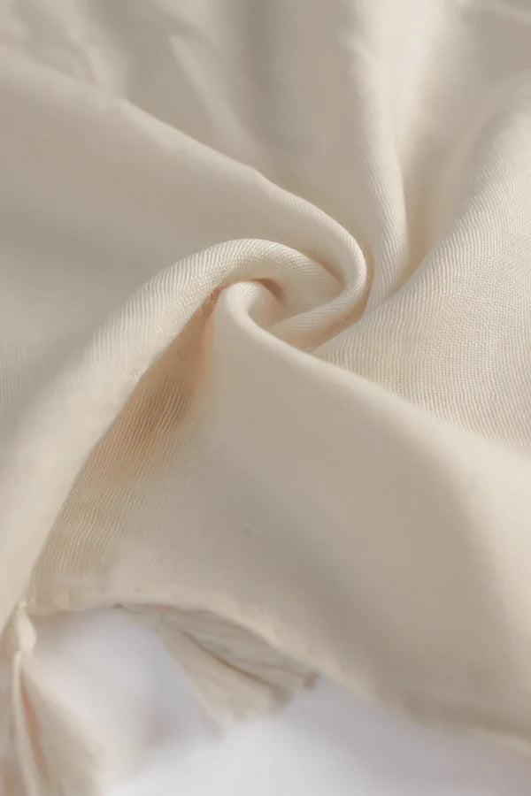Plain Viscose Hijab with Tassels – Fawn