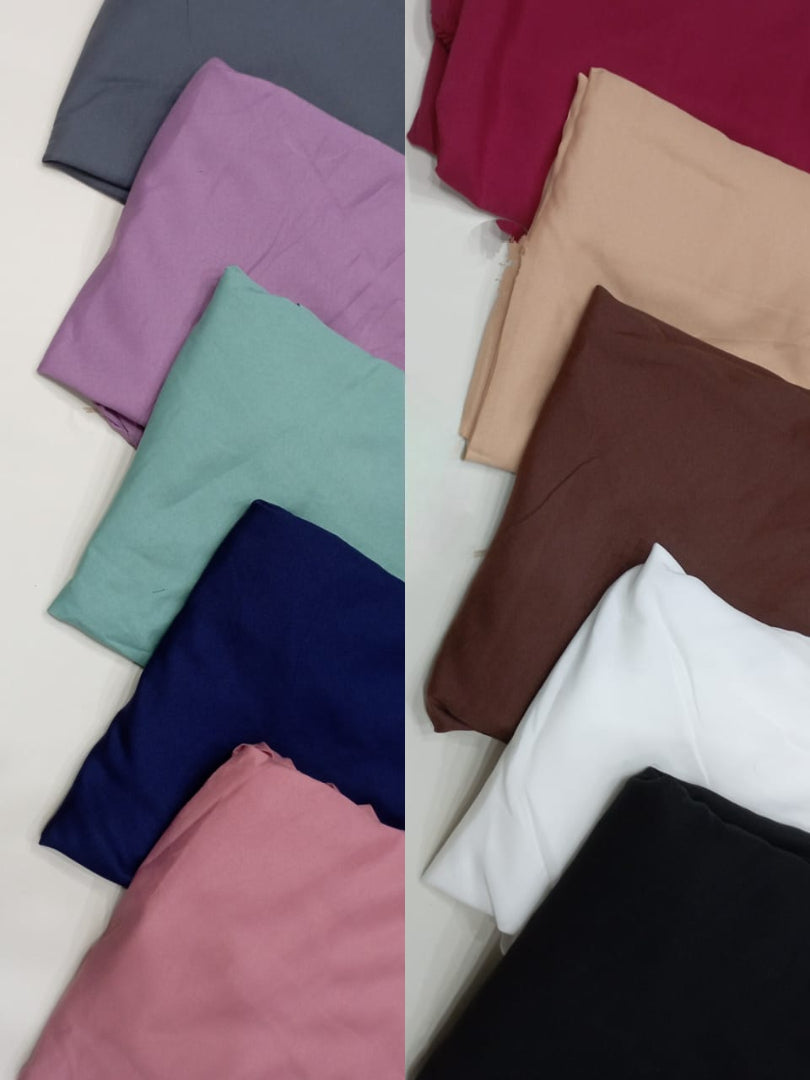 Plain Sleeves Namaz Chadar – Swiss Lawn Prayer Chadar for Women (55 Inch, 10 Colors)