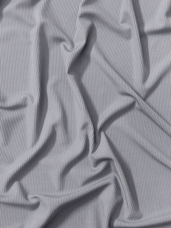 Ribbed Jersey Luxe - UK Quality - Light Gray
