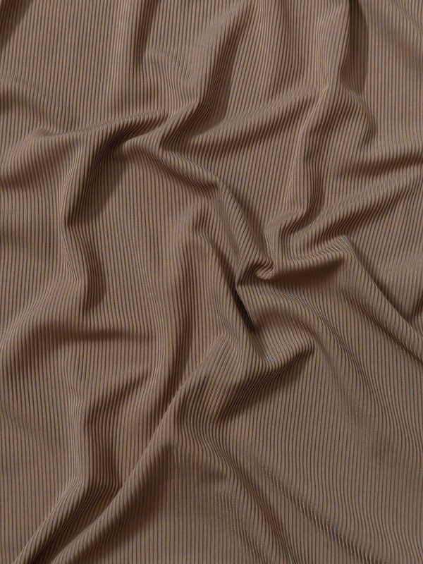 Ribbed Jersey Luxe - UK Quality - Taupe