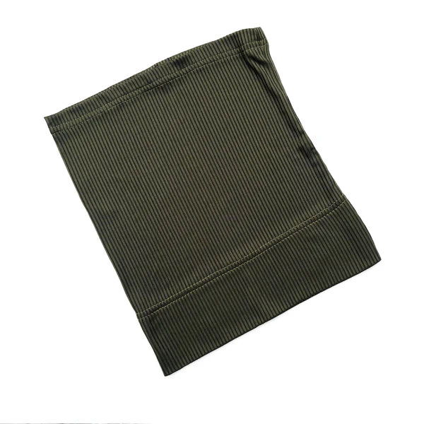 Ribbed Tube Hijab Cap – Bamboo Jersey Undercap - Olive