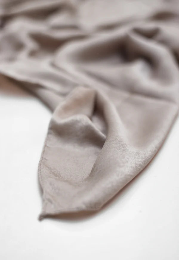 Silken Hijab – Butter Silk - Sand Dust