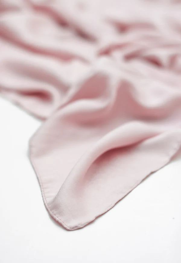 Silken Hijab – Butter Silk - Soft Pink