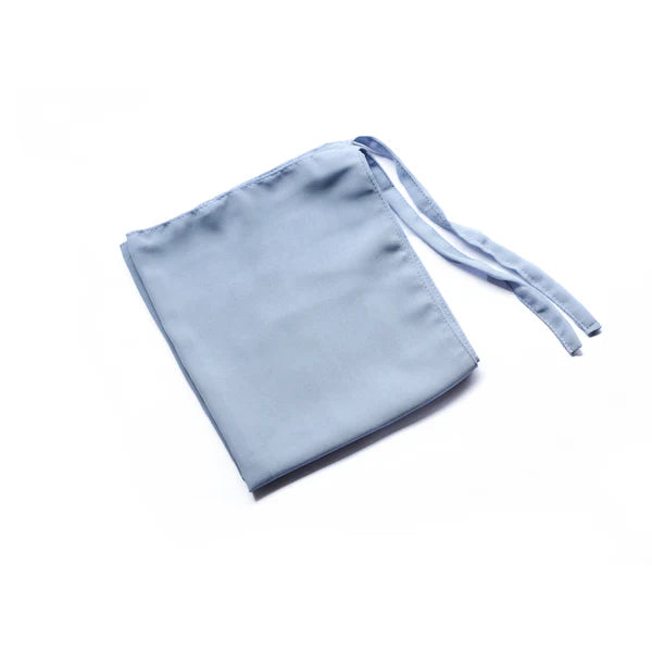 Georgette Tie-back Niqab – Half Niqab with Adjustable Straps - Ice Blue