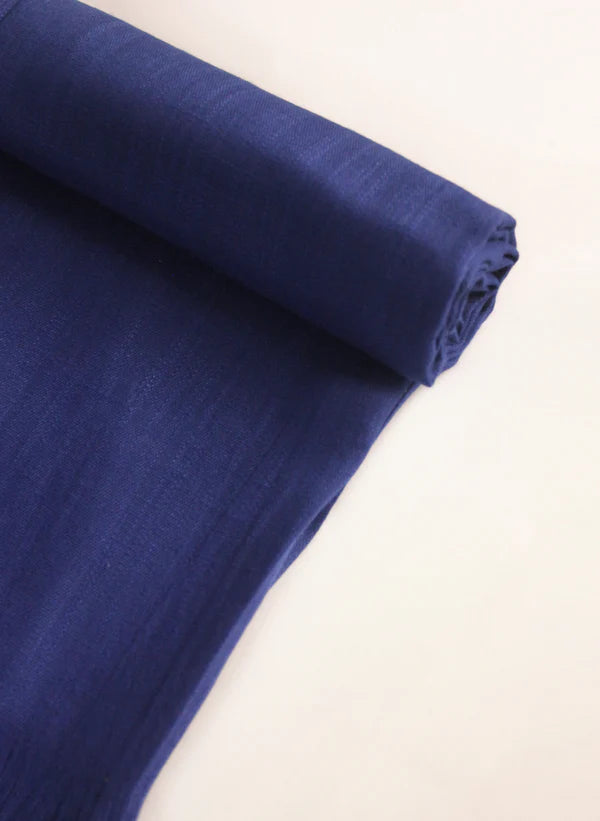 Premium Turkish Lawn - Ink Blue