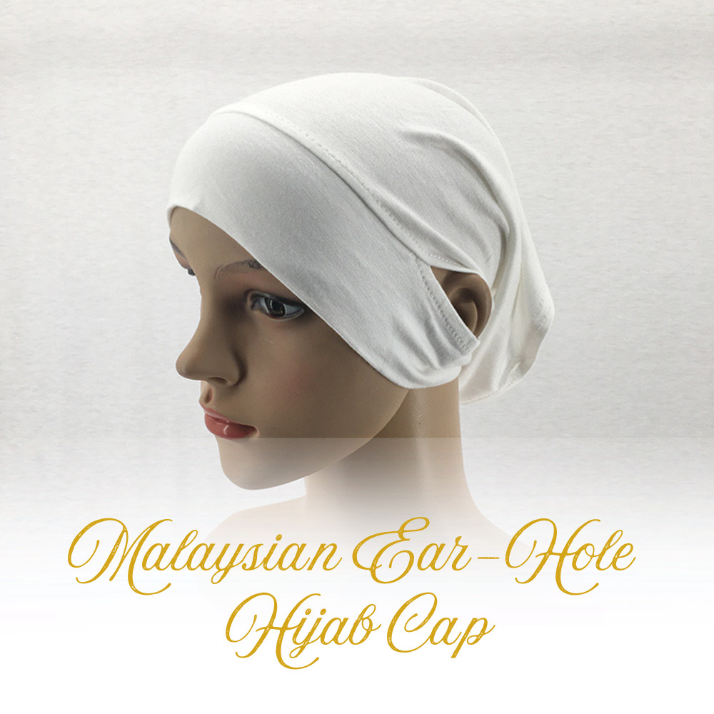 Malaysian Ear-Hole Hijab Cap