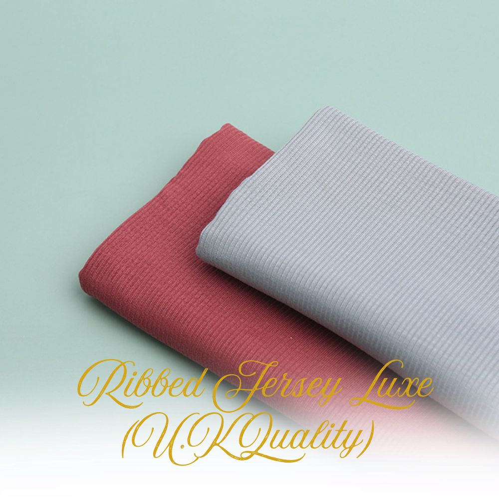 Ribbed Jersey Luxe - UK Quality