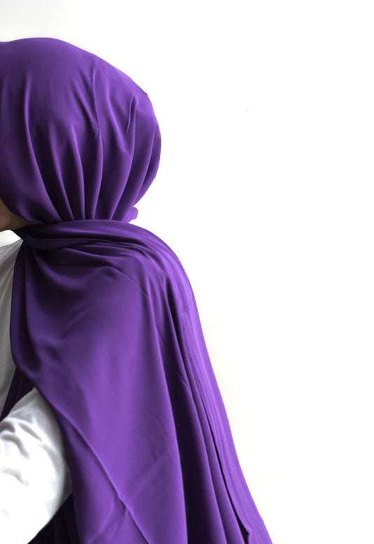 Arabic Sheila – Premium Chiffon Hijab - Indigo