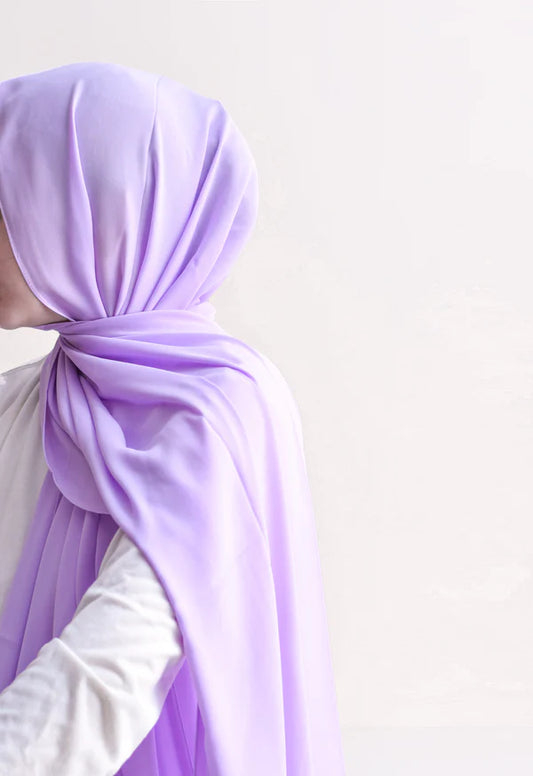 Arabic Sheila – Premium Chiffon Hijab - Lilac