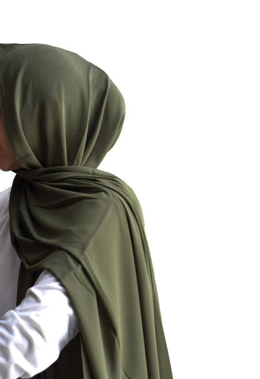Arabic Sheila – Premium Chiffon Hijab - Olive
