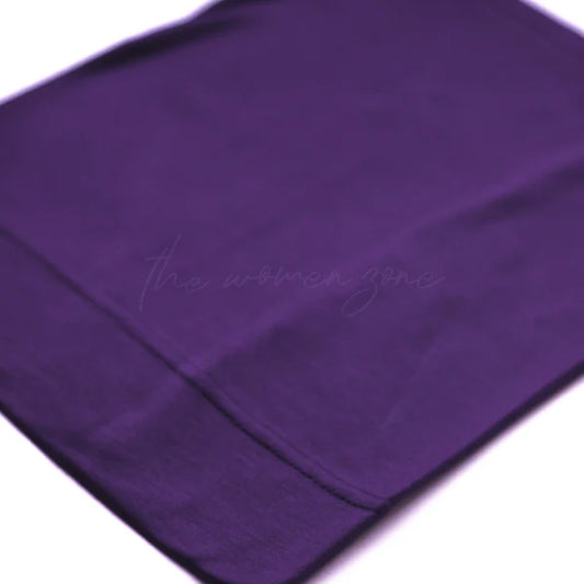 Bonnet Hijab Cap – Bamboo Jersey - Purple