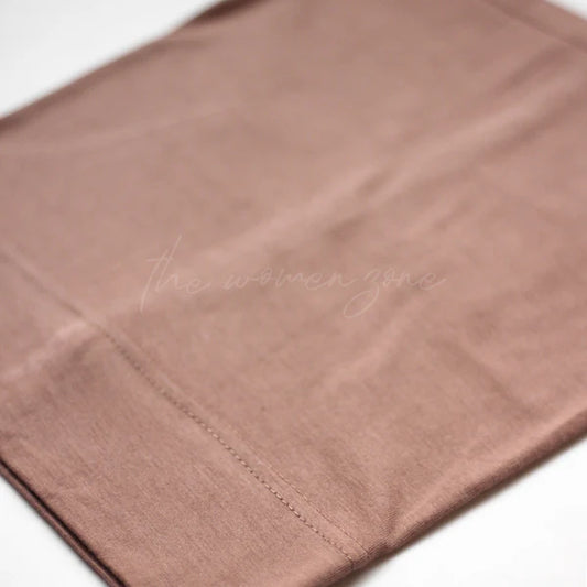 Bonnet Hijab Cap – Bamboo Jersey - Rose Beige