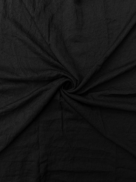 Cotton Crush Hijab – Black