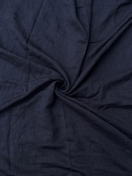 Cotton Crush Hijab – Navy