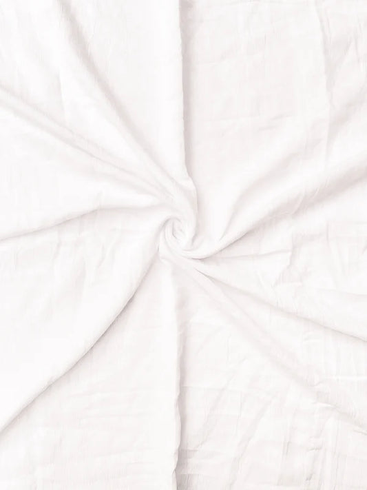 Cotton Crush Hijab – White
