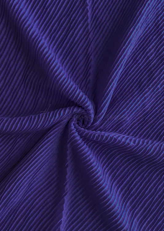 Crumpled Hijab – Soft Viscose Pleated - Ink Blue