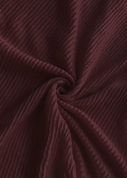 Crumpled Hijab – Soft Viscose Pleated Scarf | 70+ Colors | 74x34 Inches
