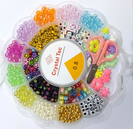 DIY Bracelet Kit – Flower Box Beads Jewelry Making Set for Girls & Kids