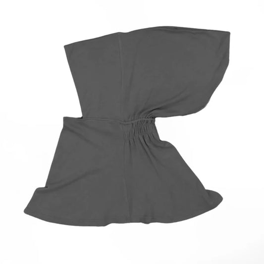 Full Coverage Undercap (Elastic) – Bamboo Jersey Hijab Cap - Dark Gray