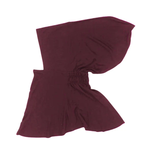 Full Coverage Undercap (Elastic) – Bamboo Jersey Hijab Cap - Plum