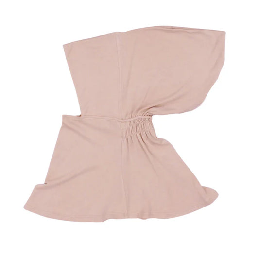 Full Coverage Undercap (Elastic) – Bamboo Jersey Hijab Cap - Rose Beige