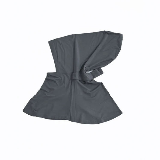 Full Coverage Undercap (Tie-Back) – Bamboo Jersey Hijab Cap - Dark Gray