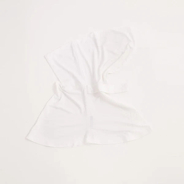 Full Coverage Undercap (Tie-Back) – Bamboo Jersey Hijab Cap - Milky White