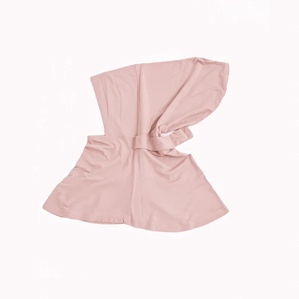 Full Coverage Undercap (Tie-Back) – Bamboo Jersey Hijab Cap - Rose Beige