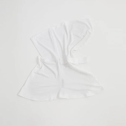 Full Coverage Undercap (Tie-Back) – Bamboo Jersey Hijab Cap - White