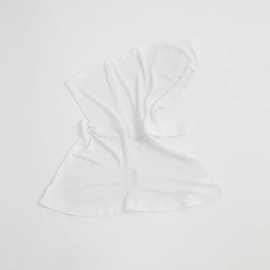 Full Coverage Undercap (Tie-Back) – Bamboo Jersey Hijab Cap - White
