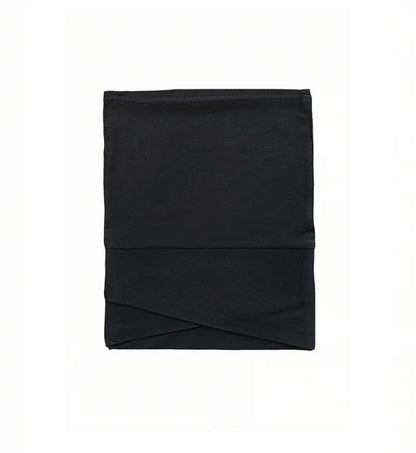 Malaysian Criss-Cross Hijab Cap – Breathable Jersey Undercap - Black