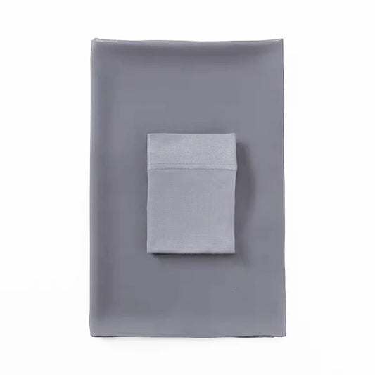 Matching Georgette Hijab & Cap Set – Chiffon Scarf with Bamboo Jersey Undercap - Gray