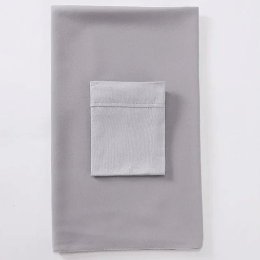 Matching Georgette Hijab & Cap Set – Chiffon Scarf with Bamboo Jersey Undercap - Light Gray
