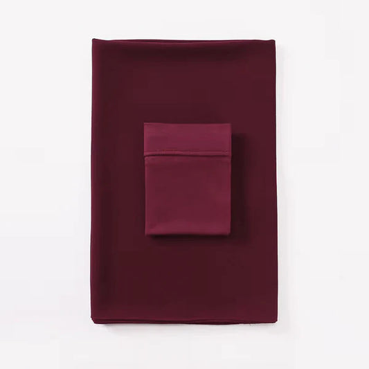 Matching Georgette Hijab & Cap Set – Chiffon Scarf with Bamboo Jersey Undercap - Maroon