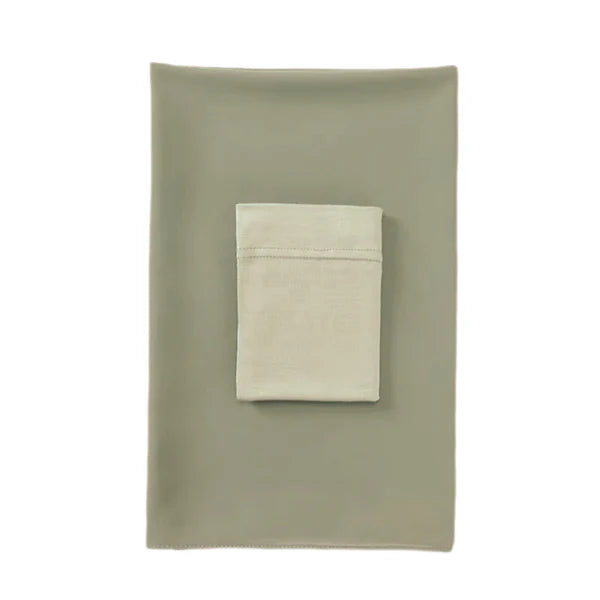 Matching Georgette Hijab & Cap Set – Chiffon Scarf with Bamboo Jersey Undercap - Sage Green
