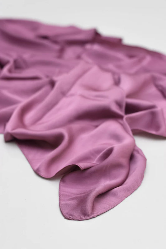 Luxury Modal Satin Hijab – Matte Satin Silk - Sweet Pea
