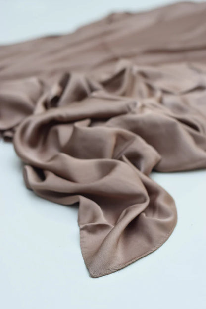 Luxury Modal Satin Hijab – Matte Satin Silk with Anti-Slip Modal Lining – 50+ Colors