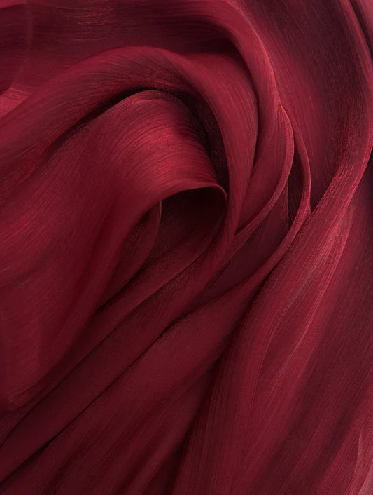 Moondust – Silky Organza - Maroon