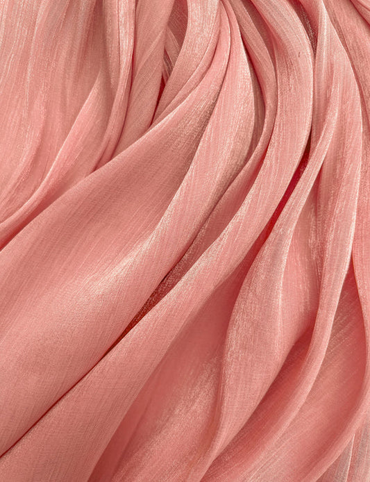 Moondust – Silky Organza - Pastel Peach
