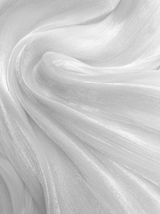 Moondust – Silky Organza - Pearl White