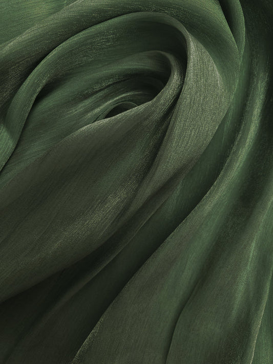 Moondust – Silky Organza - Sapphire Green