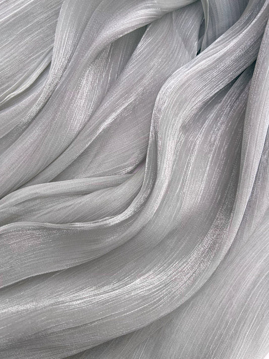 Moondust – Silky Organza - Silver Gray