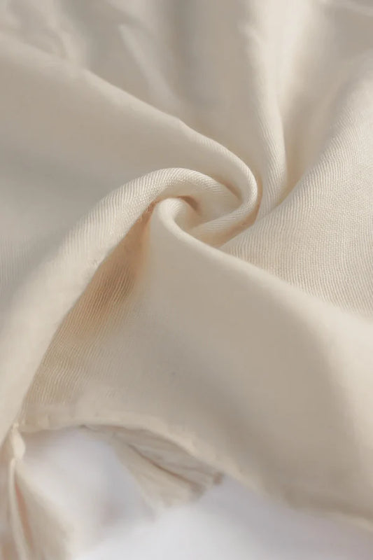 Plain Viscose Hijab with Tassels – Fawn